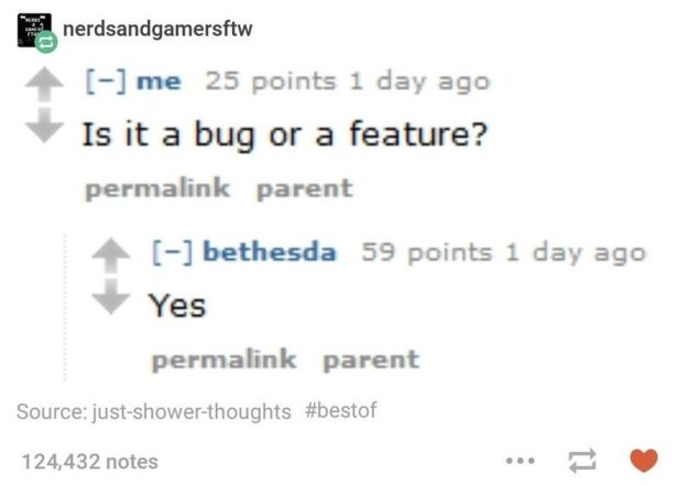 Bug or feature - yes